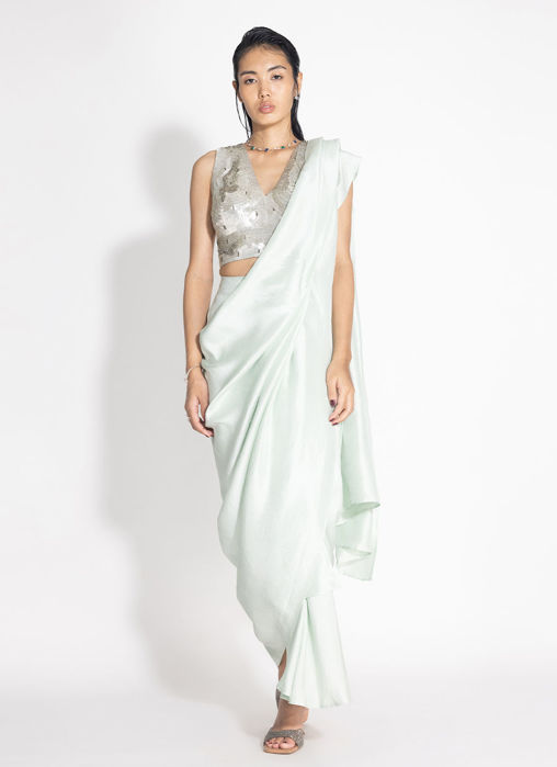 Picture of Masai Godet Sari with APS Blouse