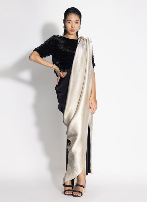 Midnight Sari with Swing Top