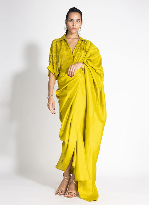 Masai Godet Sari with Kyra Top