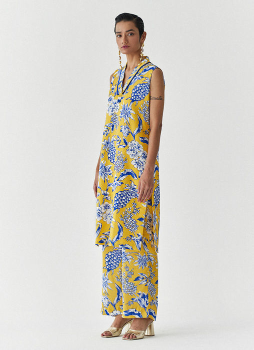 YELLOW PINEAPPLE KURTA and PANTS CO-ORD