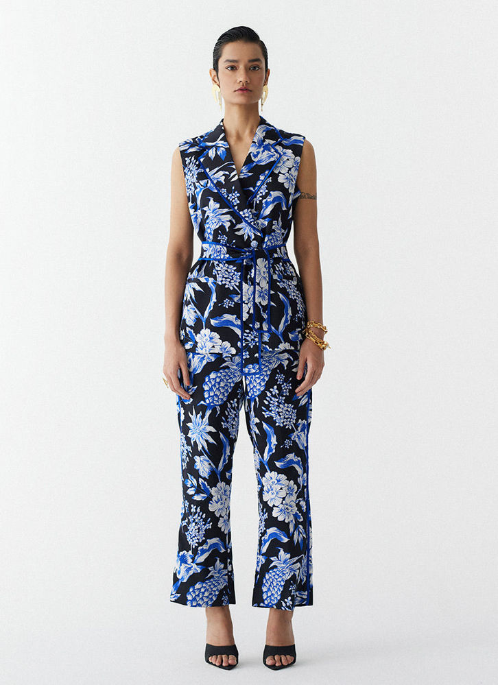 Picture of BLACK PINEAPPLE BLAZER and PANTS CO-ORD