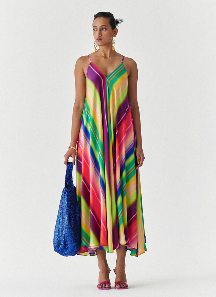 Picture of RAINBOW STRAPPY DRESS