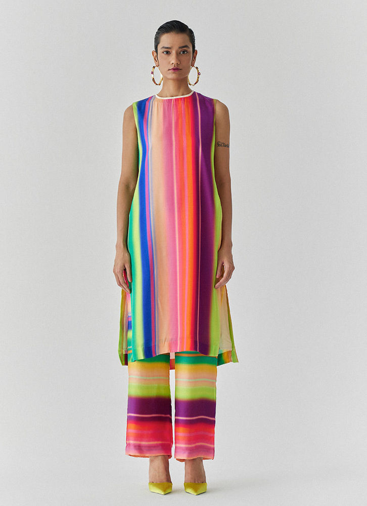 Picture of RAINBOW KURTA AND PANTS CO-ORD