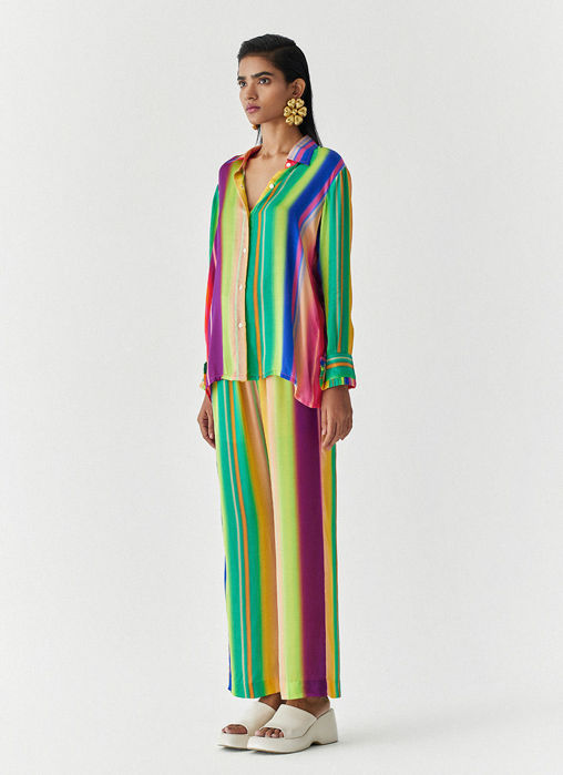 RAINBOW SHIRT AND TROUSERS CO-ORD
