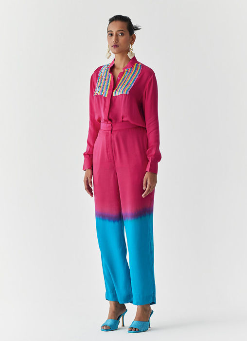 Picture of ROSEWOOD DIP DYE SHIRT and TROUSERS