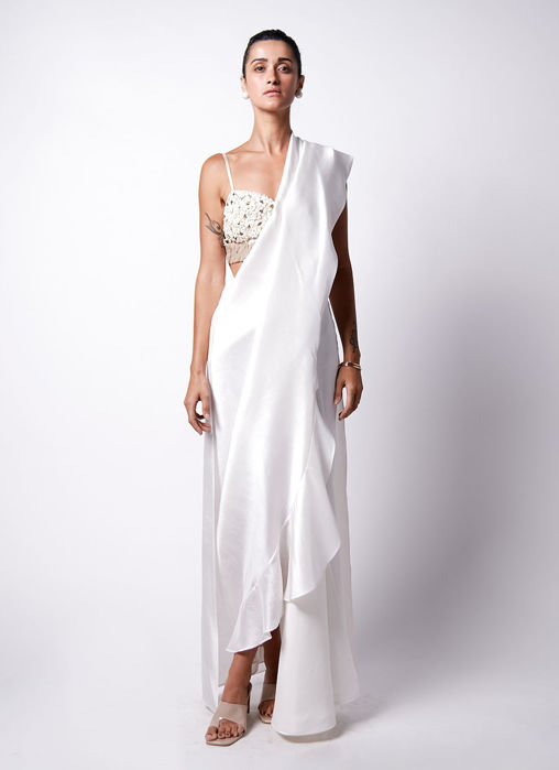 Picture of Iris Bustier with Cape Sari