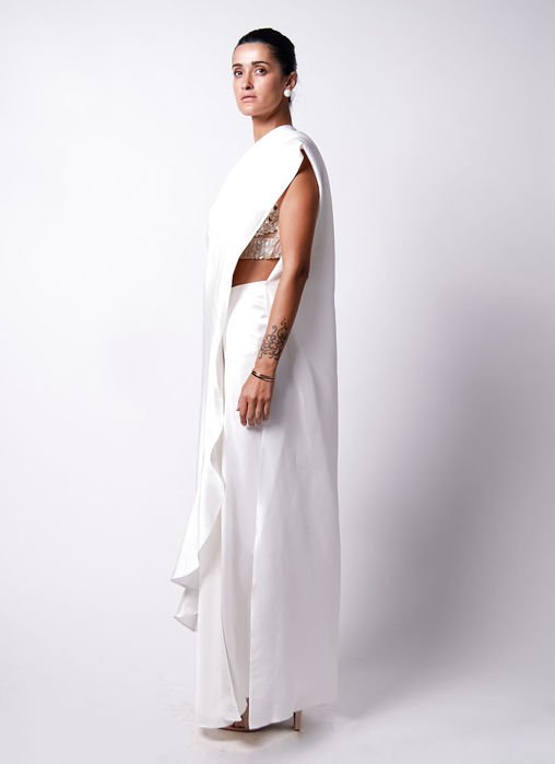 Iris Bustier with Cape Sari