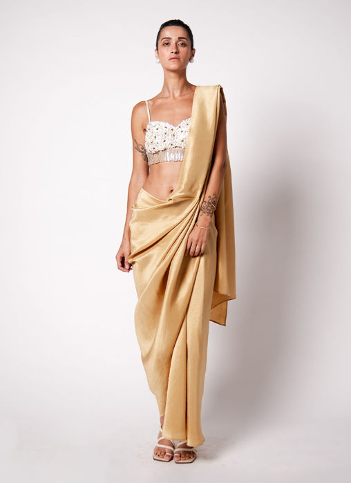 Picture of Iris Bustier with Masai Godet Sari