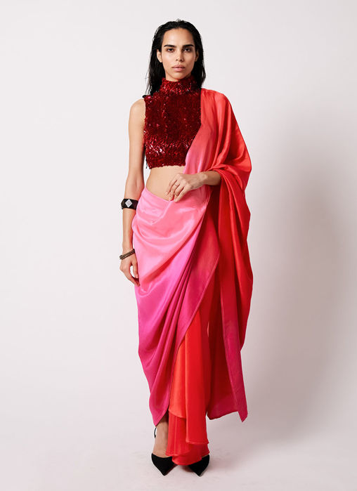 Picture of Tasha Top with Ombre Masai Godet Sari