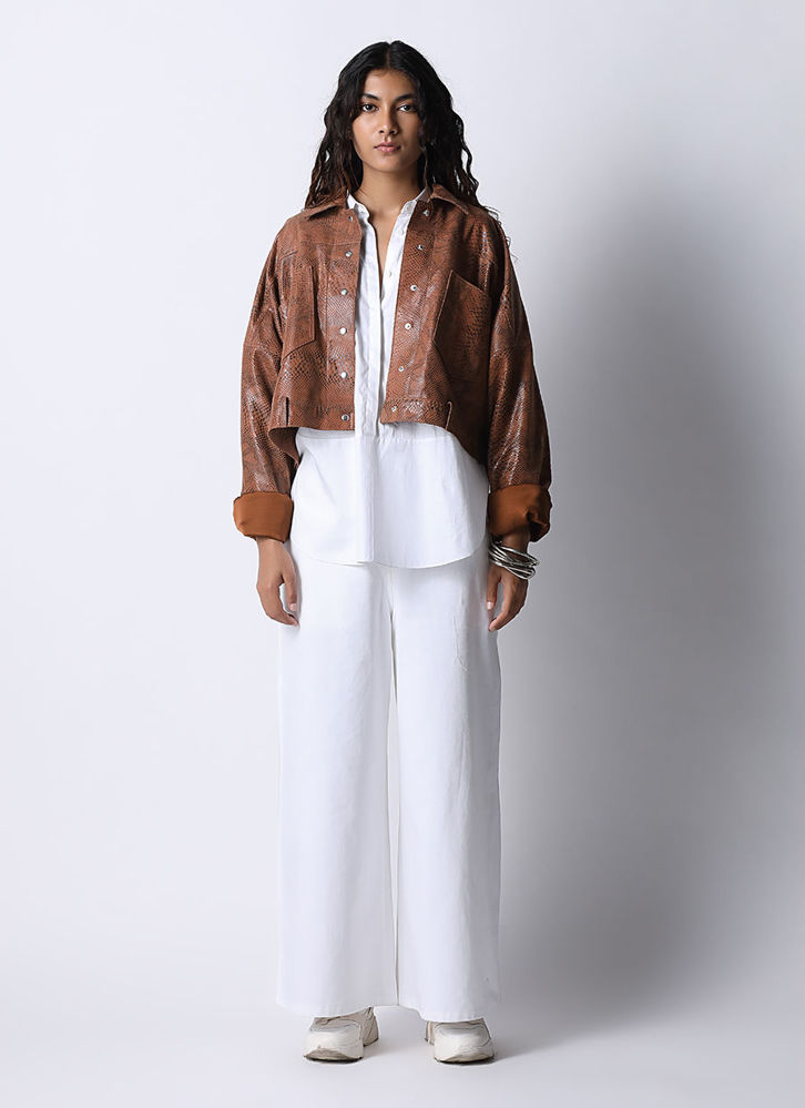 Picture of Cropped Leather Jacket