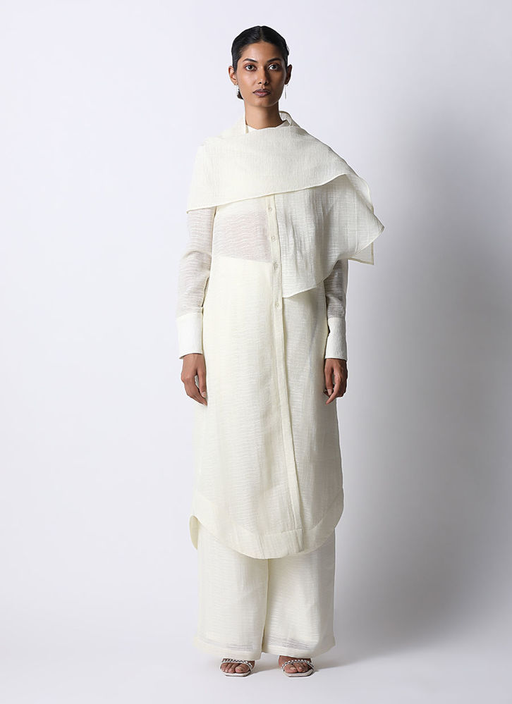 Picture of Textured Scarf Dress