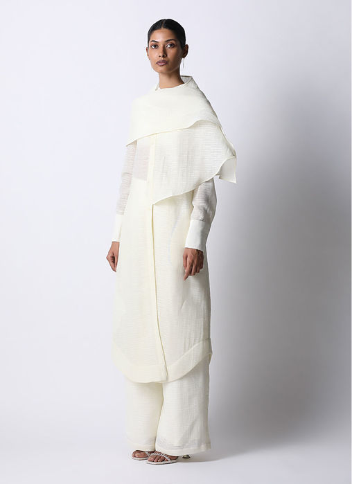 Textured Scarf Dress