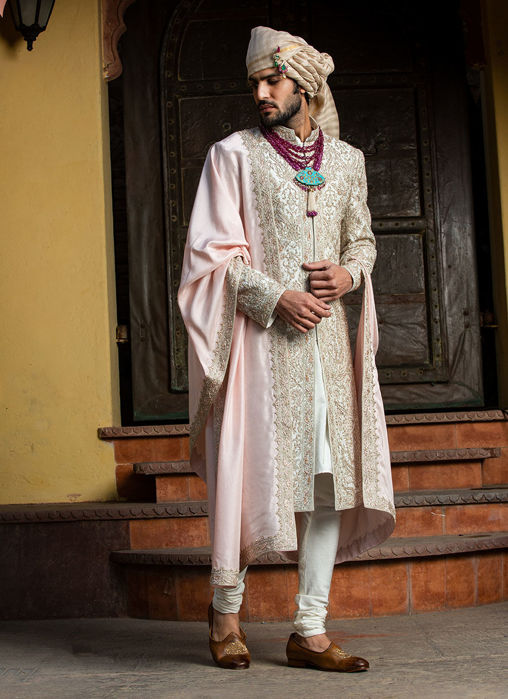 IVORY TAFFETA ACHKAN