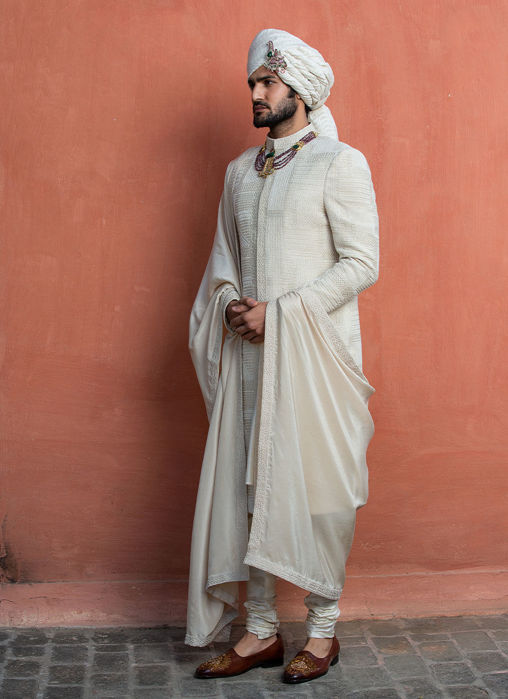 IVORY GEOMETRIC ACHKAN