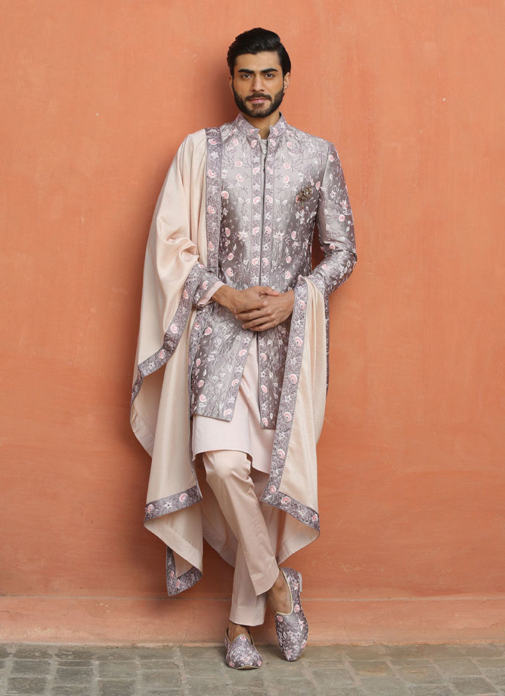 Picture of LILAC ACHKAN WITH KURTA AND PANT