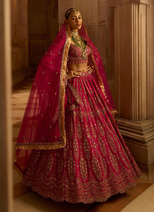 Picture of Fuchsia Red Choli