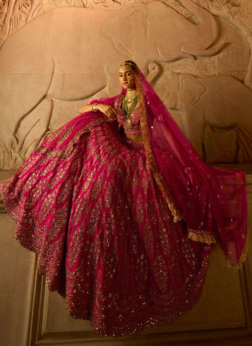 Fuchsia Red Choli