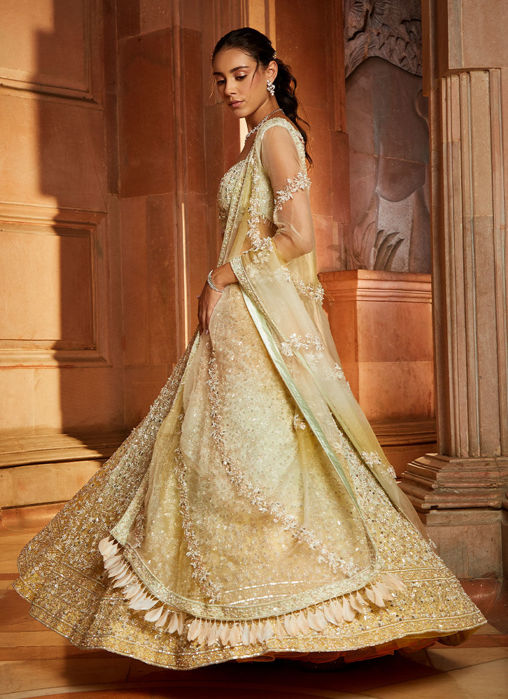 Tripple Colour Shaded Lehenga Choli