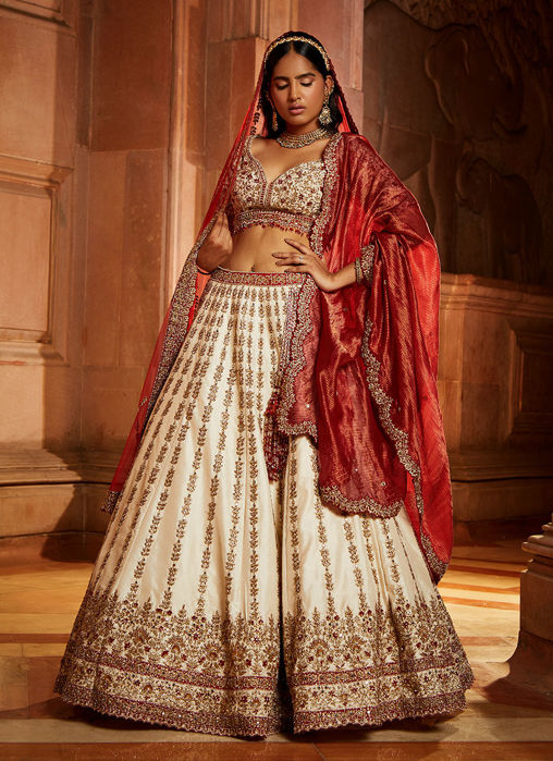 Ivory Bridal Lehenga Choli