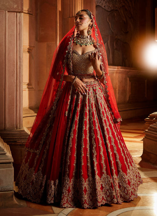Deep Red Lehenga Choli