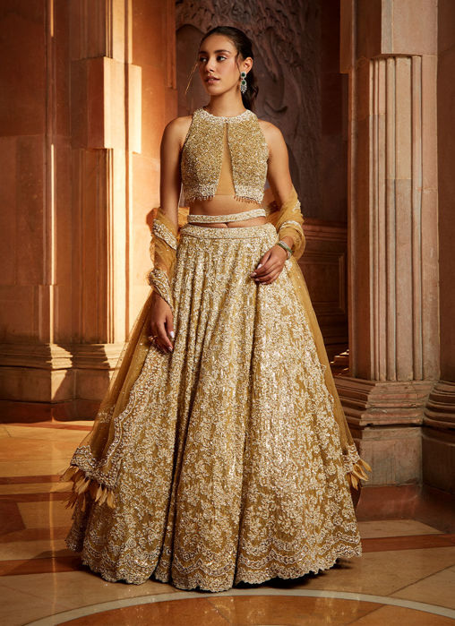 Gold Lehenga Choli