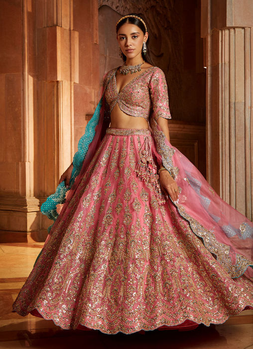Rose Pink Lehenga Choli