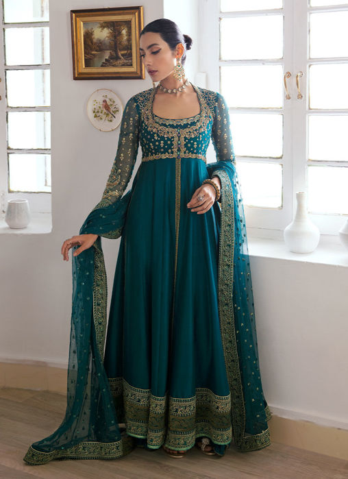 Picture of Afra Teal Kalidaar And Dupatta