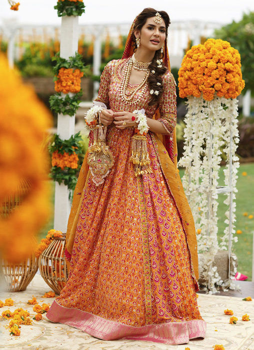Picture of Riha Saffron Lehenga Choli