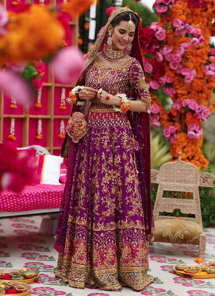 Picture of Natasha Aubergine Lehnga Choli