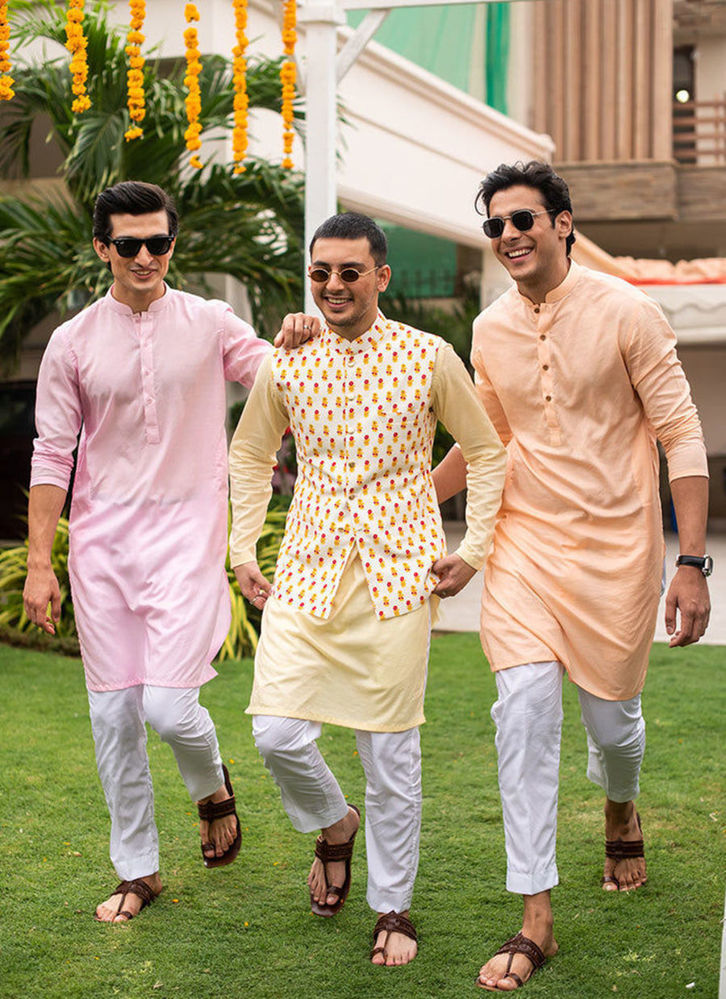 Picture of Hussain Coral Kurta and Pajama