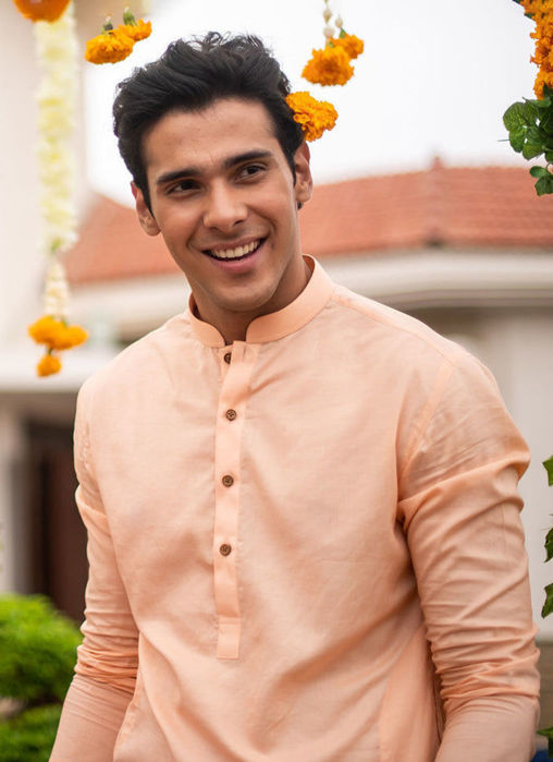 Hussain Coral Kurta and Pajama