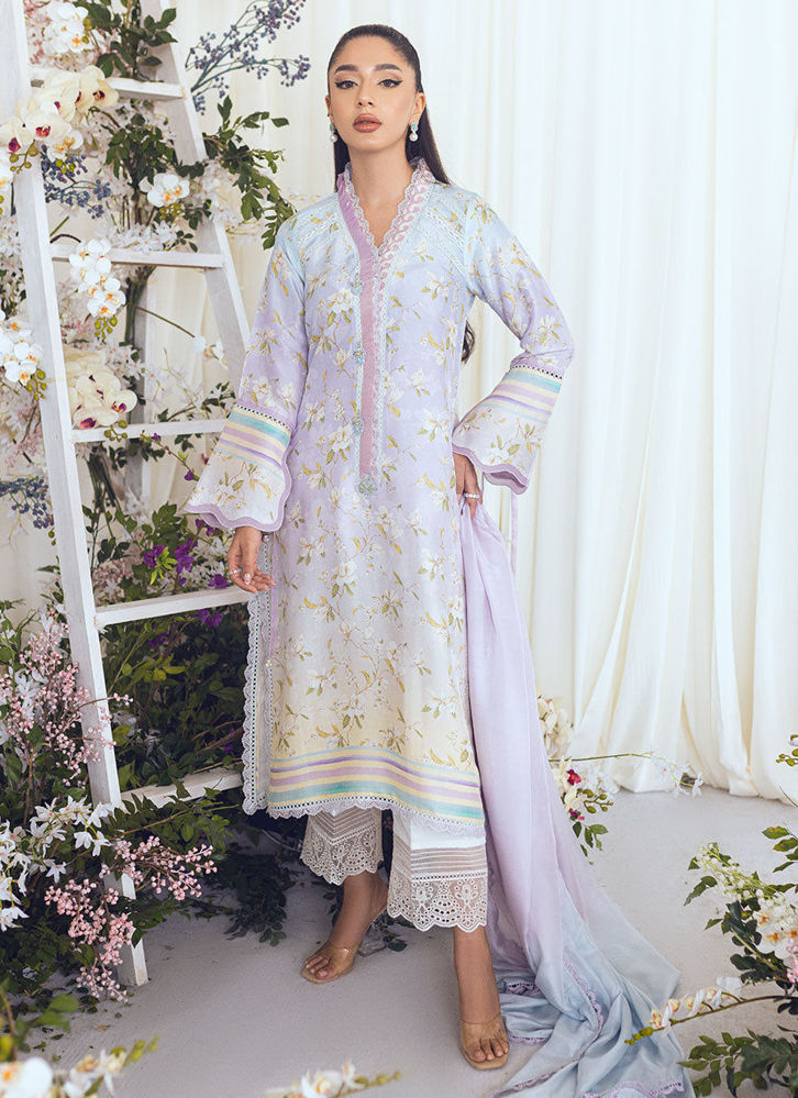 Picture of Aspen Ombre Silk Shirt And Dupatta