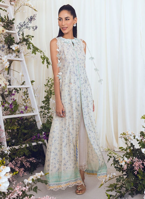 Penny Aqua Blooms Shirt