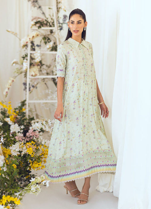 Florine Mint Floral Shirt