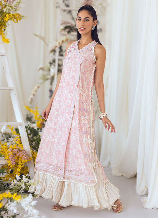 Picture of Nesta Blush Silk Shirt