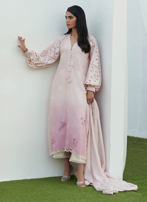 Picture of May Blush Cutwork Shirt and Dupatta