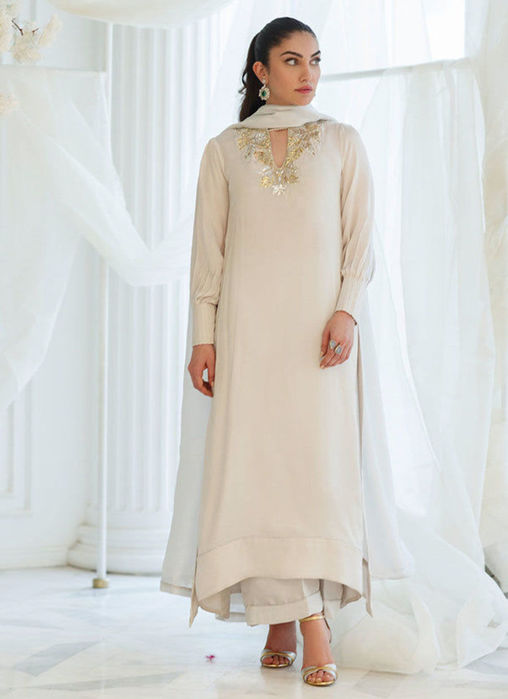 Picture of Silver Foil Shirt and Dupatta