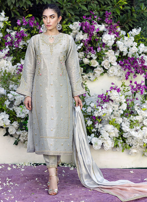 Picture of Nova Silver Shirt and Dupatta