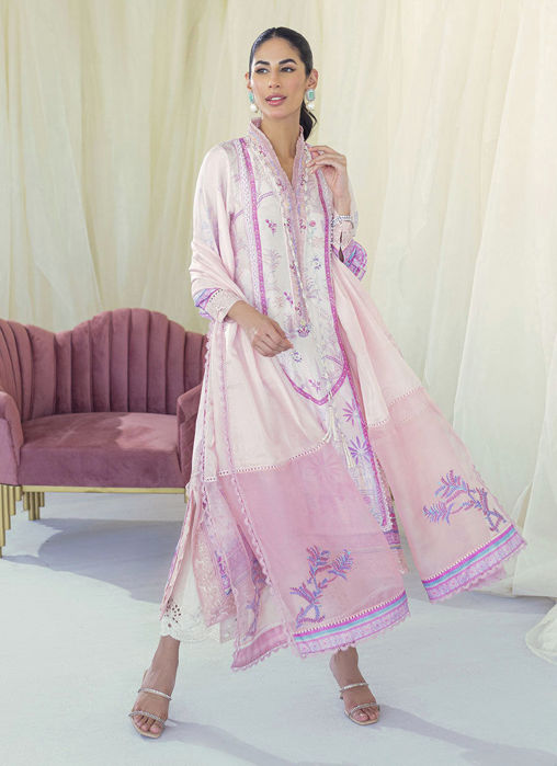 Rory Blush Shirt and Dupatta