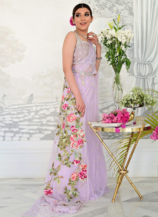Picture of Lilac Maaheem Saree