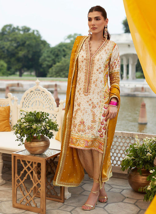 Picture of Alizeh Ivory Block Print Kurta