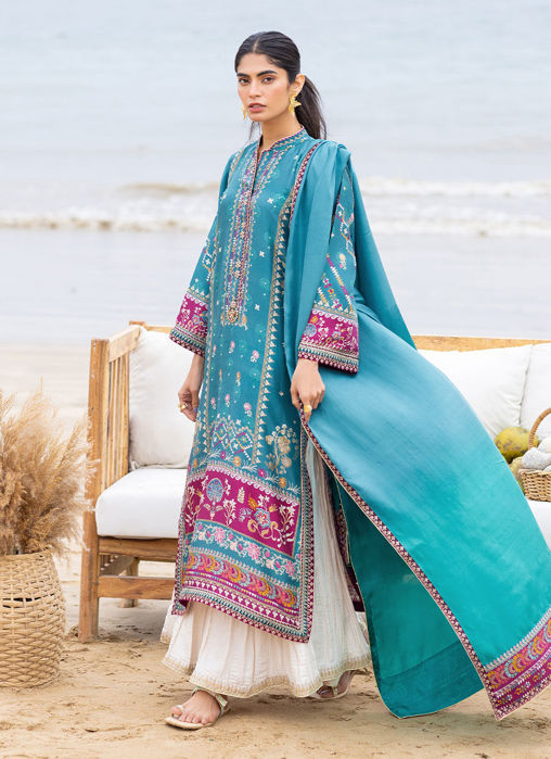 Picture of Oceana Teal Shirt and Dupatta