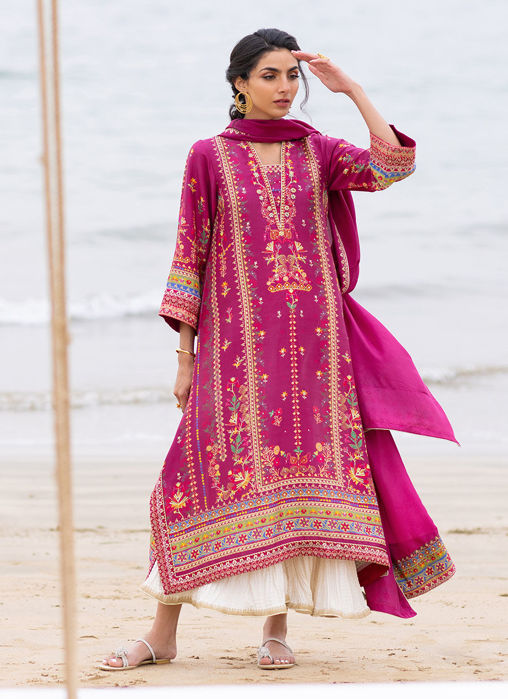Picture of Aelia Magenta Kurta and Dupatta
