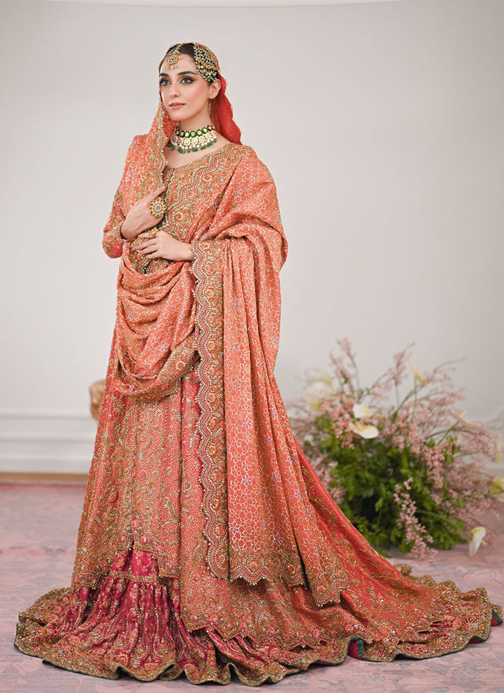 Picture of Maisha trailed kalidaar with farshi bridal