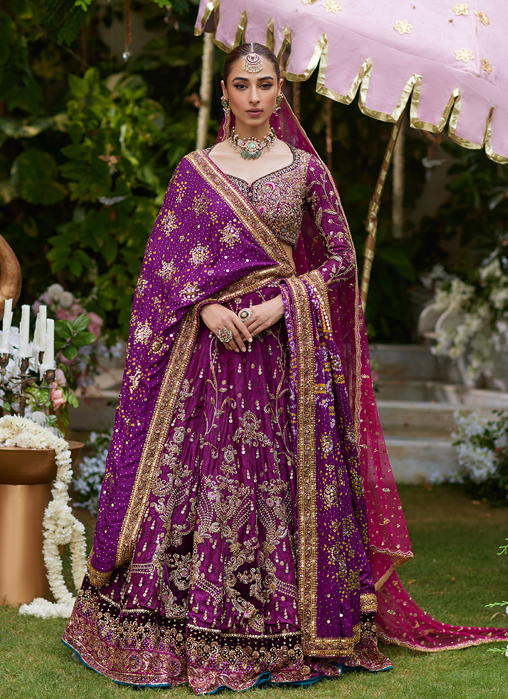 Picture of Zimal Plum Lehenga Choli