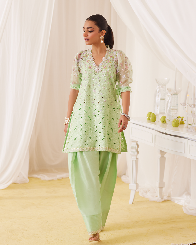 Picture of Nikol Mint Hand Embellished Shirt