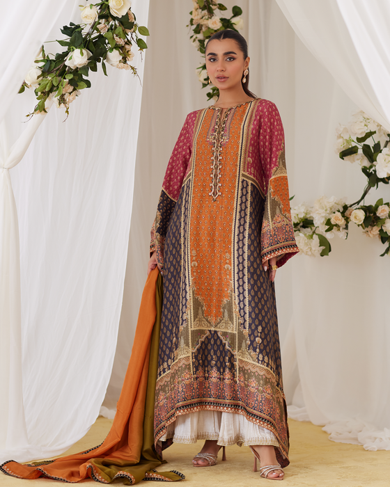 Oceea Printed Shirt And Dupatta