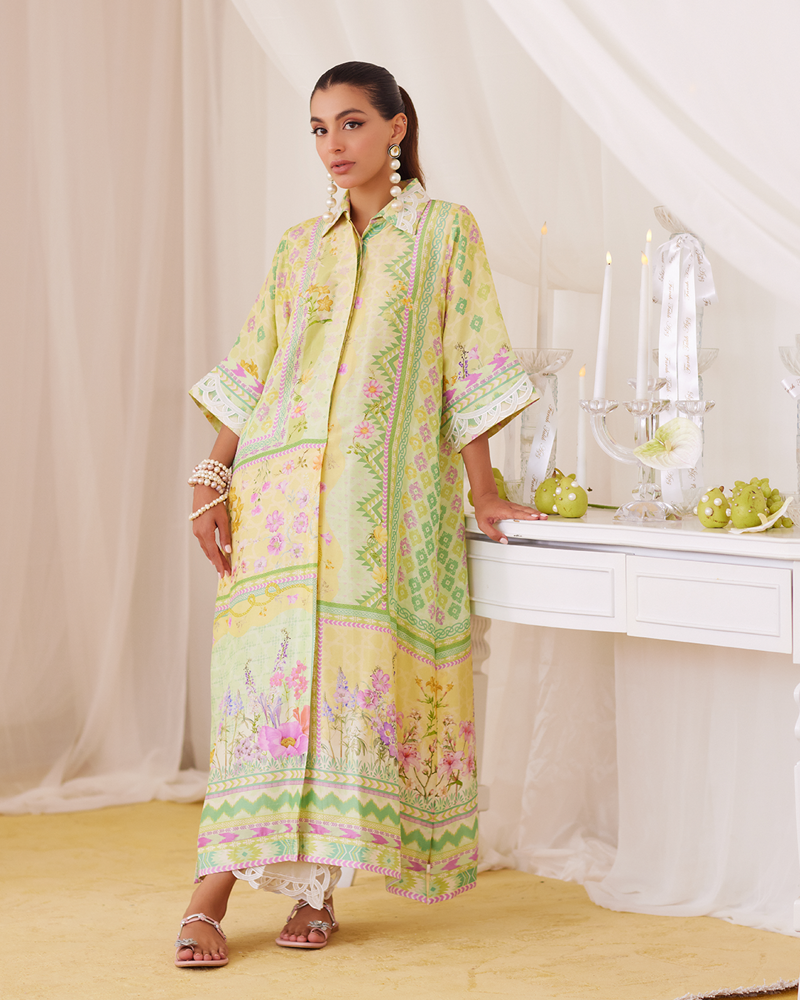 Picture of Butter Yellow Shirt Dress