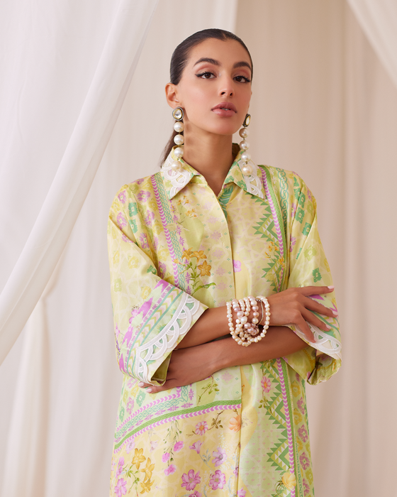 Butter Yellow Shirt Dress