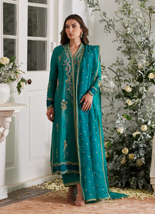 Picture of Ayda Sea Green Shirt and Dupatta